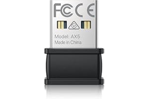 BrosTrend WiFi 6 AX300 Nano USB WiFi Dongle, Mini USB WiFi Adapter for PC, Portable Wireless Internet Dongle, WiFi 6 USB Dongle, 2.4GHz Only, 286Mbps, Easy Setup, for Windows 11/10/7 (Not for Mac)