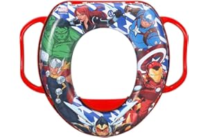 CARTOON Reductor WC Avengers Marvel para niños adaptador de inodoro universal con asas