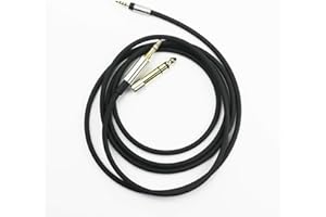 HANSNBY Cavo audio di ricambio per cuffie con connettore di blocco compatibile con cuffie Sennheiser Momentum, Momentum 2.0, Momentum 3 Wireless, HD1, 2 metri
