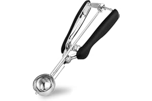 Porzionatore Per Gelato 35mm, Cucchiaio Gelato, TJ POP Paletta Per Gelato In Acciaio Inox Con Grilletto E Manico Confortevole Per Palla Gelato, Cottura, Palla Melone