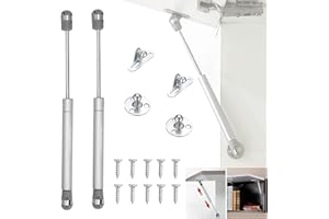 EMHTHME 2 Stück Hydraulic Gasdruckfeder, 100 N/10 kg Gasdruckdämpfer, Gasstoßdämpfer Möbel Gasfeder, Gasdruckfeder Klappen, Kompressionsfeder Beschläge, für Kleiderschrank Schrank Möbeltür
