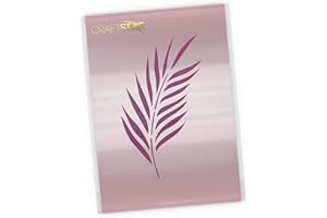 CraftStar Palm Frond Stencil - Reusable Mylar Palm Leaf Stencil