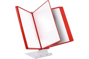 ‎LEVIATAN Leviatan Table Display System Display Stand for Display Panels + 10 Display Panels Red