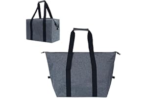 ALNILK Sac Isotherme 20L, Sacs De Pique Nique, Sacs De Courses Pliable, Sac Reutilisable Fruit Legume, Grand Sac Isotherme pour Camping, Déjeuner, Bureau, école, Pique Nique, Plage, Voyage, Shopping