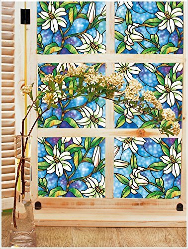 GreenForest bunte statische Window Folie feur Home & Office Fenster Aufkleber 45*200cm/17.7*78.7inches