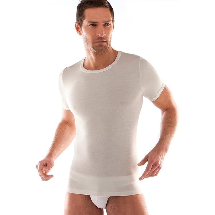 Liabel Maglietta Intima Uomo Lana Cotone, 80% Lana, Offerta 2-3-6 - 4