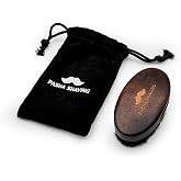 Pasha Shaving Sandal Ağacı Sakal & Bıyık Tarağı,%100 Doğal Sandal Ağacı, Statik Elektriği &Ouml;nler, Keseli Şık ve Taşınabilir (D