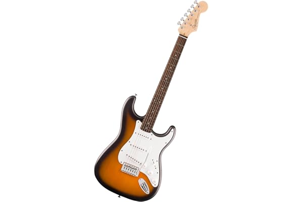 Fender Squier Debut Series Stratocaster Guitare Electrique, Guitare pour Débutants, avec 2 ans de Garantie, 2 Couleurs Tonalités Marron