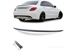 ‎TENZO-R Sport Heckspoiler Lippe Schwarz Glanz mit ABE für Mercedes C W205 Limo 14-21