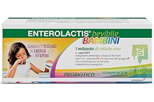 Enterolactis Bambini Bevibile 12 flaconcini gusto lampone: equilibrio intestinale e vitalità