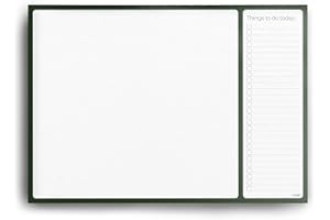 TYSR A3 Desk Pad with to Do List - 50 Sheets - 100gsm Premium Paper, glued and Mounted on Strong Cardboard Back (Forest Green)