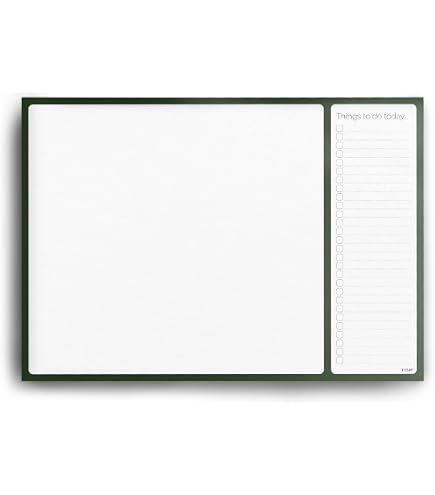 Sottomano Da Scrivania A3 Arcobaleno - Agenda Settimanale Con 50 Fogli 90g/m², Ideale Per Ufficio, Casa E Studio, FSC Certificato