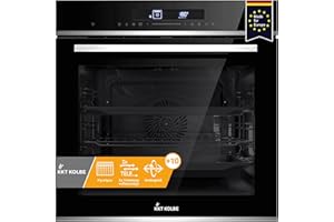 KKT KOLBE Einbaubackofen 60 cm | 72L | 3,2kW | Pyrolyse | Pizzafunktion | Grill | Umluft | Heißluft | Teleskopauszüge | Abschalt-Timer | Kindersicherung | EB8019EDP