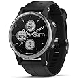 Garmin Fenix 5S Plus Smartwatch Multisport con Mappe GPS, Musica e Pagamento Contactless, Glass 42 mm, Silver con Cinturino N