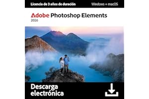 Adobe Photoshop Elements 2026 | Licencia de 3 años |1 Dispositivo | 1 Usuario |PC/Mac |Descarga Digital