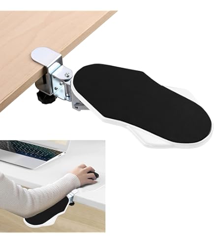 TOROKOM 2 Pièces Repose-Coudes En Silicone Pour Bureau – Coussin De Bras Ergonomique Antidérapant, Repose Poignet Confortable Pour Onglerie, Bureau, Ordinateur, Gaming – Noir