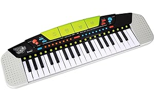 Simba 106835366 - My Music World Keyboard Modern Style, 37 Tasten, 8 Demos, 8 Rhythmen, 54x17cm, ab 4 Jahre