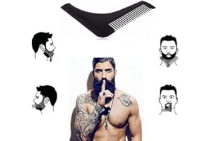 PCSG BoGoo Beard Shaping Tool For Men - Shaper and Styler with Comb - PERFECT SYMMETRY LINES/Neckline Cheekline Template