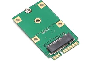ANNADUE Karta adaptera do 2230/2242 SSD, M.2 NGFF SSD na MSATA SSD, karta czytnika konwertera dysku twardego, z 2 otworami mocującymi, łatwa instalacja i demontaż