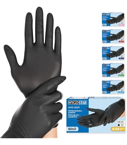 OEM Gants en nitrile MUMU, non poudrés, 200 pièces, taille L, bleu