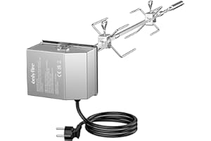 Onlyfire BRK-6045 Acciaio Inossidabile Grill Girarrosto Kit Si Adatta per Barbecue a gas Weber Spirit I&II Serie 200/300 e Spirit 2/3/4 Fuochi Barbecue a Gas (2025)
