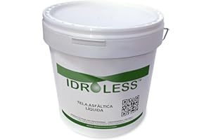 Tela Asfáltica Líquida (5 kg) - Membrana impermeabilizante elástica. Repara grietas, evita filtraciones de agua - Idroless