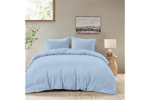 Dreamzie Funda Nórdica Cama 150 – Ropa de Cama Microfibra Suave Oeko-Tex - Juego de Funda Edredon 200x220 cm con 2 Fundas Almohada 80x80 cm – Azul