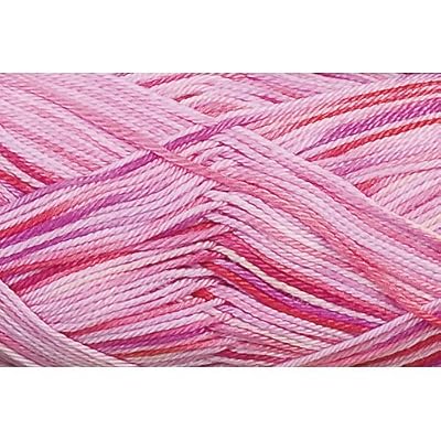 Grundl 861-193 Quick Pelote de Laine en Coton Fuschia/Multicolore 50 g