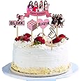Pretty Ur Party Blackpink theme Cake Topper, Cake Toppers for Kids, Girls, Cake Decoration Supplies, K-Pop theme Cake Accessories, Handmade Topper