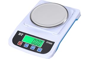 FOUR E'S SCIENTIFIC Digital Lab Scale 1000g x 0.01g Scientific Scale Precision Electronic Balance Laboratory Analytical for Experiment Jewelry Kitchen Food Coffee (UK Plug)