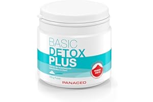 Panaceo Basic Detox plus: Veganes Medizinprodukt, zur Entgiftung des Darms, Pulver, 2-Wochen-Kur, 200 gr.