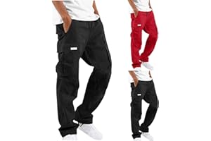 YOLIMOK Pantalones para Hombre Verano Moda Trabajo Pantalones Casual Pants Deporte Jogging Pantalon Suelto Fitness Chandal Hombre Al Aire Libre Pantalones de Trekking Multibolsillos Tallas Grandes