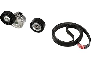 GATES Juego de correas trapeciales poli V K056PK1740 Caucho