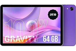 SPC Gravity - Tablet 10,1 Pulgadas HD Color Violeta | Octa-Core, 4GB RAM y 64GB de Almacenamiento Ampliable | 9,5 Horas batería | Control Parental Google Family Link | Android 14