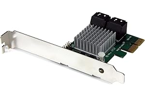 StarTech.com Carte Contrôleur RAID PCI Express 2.0 SATA III 6Gbps à 4 ports avec HyperDuo SSD Tiering - Adaptateur Contrôleur PCIe SATA 3 (PEXSAT34RH)