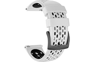 MYSNBKN Pasek do zegarka Garmin Forerunner 265, Forerunner 255, Vivoactive 4, Venu 3, Venu 2, 22 mm, zapasowy pasek, miękki silikon