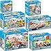 Price comparison product image Playmobil® City Life 6 pcs. Set 70048 70049 70050 70051 70052 70053 Rescue helicopter + Ambulance + Emergency ambulance + Emergency motorcycle + Scooter + Quad