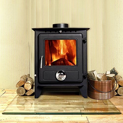 Lincsfire New Reepham 8KW Contemporary Woodburning Stove Multi Fuel Wood Burner Multifuel Fire Place