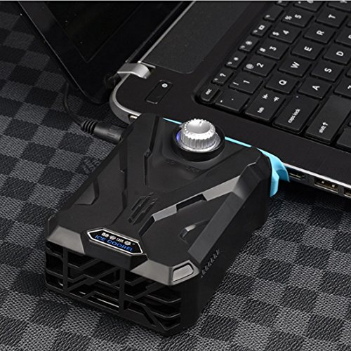 EletecPro Laptop Kühler Externe Kühlung Fans mit Vakuum, Air Hitze Gewinnung von USB Wind Speed Control, Junction 4 Standrohre, verstellbar Wind Speed, wiederverwendbaren Klebeband, Notebook Computer CPU-Cool Pad - 7