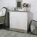 Produktbild Creme Holz 2 Schubladen, 2 Türen Sideboard Schrank – Lyon Serie