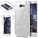 Produktbild HMTECH Galaxy A7 2017 Hülle Glitzer Bling Full-Body 360 Coverage Protective Front + Back Rundum Double Beidseitiger Durchsichtig Silikon TPU Schutzhülle für Galaxy A7 2017,Glitter Full TPU:Silver