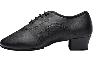 MOMOLAA Formal Shoes for Men Clearance Men's Black Lace Up Modern Dance Shoes Dance Men Latin Salsa Tango Morden Character Shoes