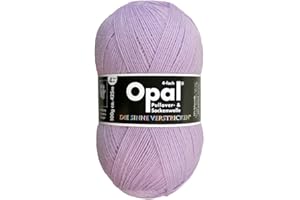 Frida's Wollhaus Opal 100 g Uni 4-fach Sockengarn Strümpfe Stricken filzfrei Wolle 35 Farben (5186 | Flieder)
