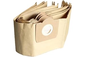 AROMELIVII 5-Stück Staubsaugerbeutel für Kärcher WD3 WD2, BIO-Papiersäcke Staubsauger Beutel 25L, kompatibel mit WD6 WD5 WD4, WD3200 WD3500P, A2204 A2534, SE4001 SE4002 SE5.100 SE6.100