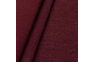 STOFFKONTOR Outdoor Stoff Markisenstoff - Weinrot - Outdoorstoff Meterware wasserabweisend - Sonnenschutz Stoff blickdicht und farbecht