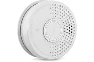 SHD Detector de Humo DOF39 Plástico Señal de Aviso: 85 dB Funcionamiento con Pila de 9V