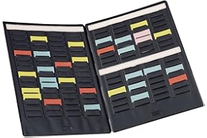 Nobo - Mini Planning à Fiches T, Portable, 2 Volets, 4 Colonnes & 17 Fentes, Indice 1.5, 3084000