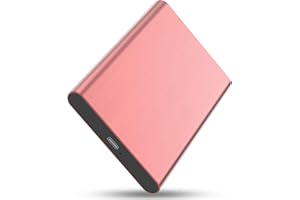 HAHHY Disque Dur Externe - USB Disque Dur Externe Ultra Fin SATA 2.5" pour, PC, Windows, Xbox One, Chromebook (Rouge)