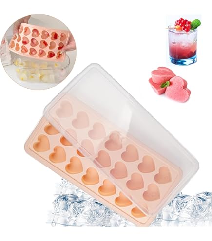 3 Herzförmige Silikonformen – Für Eiswürfel, Schokolade & Deko, Perfekt Zum Valentinstag