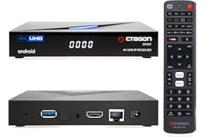‎OCTAGON [Test SEHR GUT *] Octagon Spirit 4K UHD Android TV Box, Dual Band WiFi WLAN, Bluetooth Fernbedienung, Sprachsteuerung, HDR10+, HLG, 2GB RAM & 16GB Flash, TV IP Receiver, Bluetooth 5.1, Me-TV